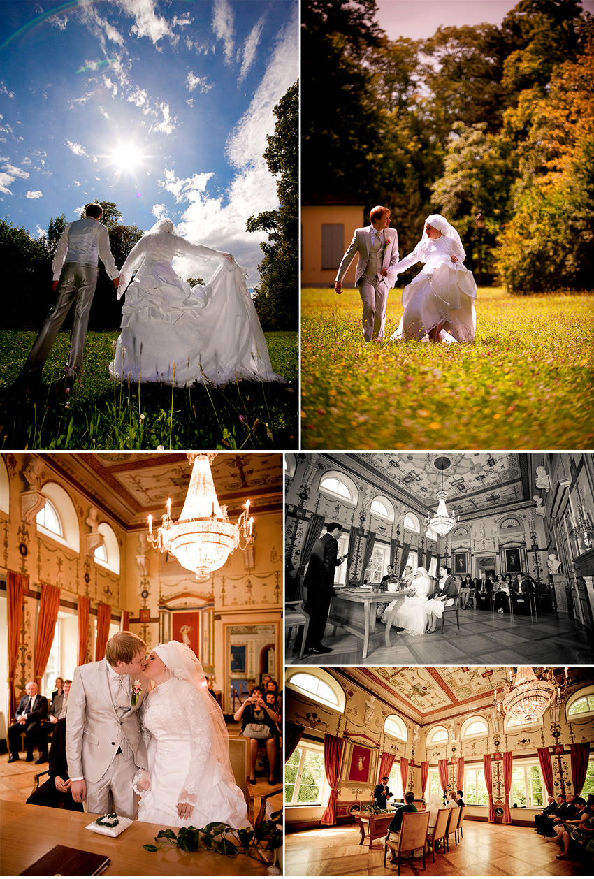 Hochzeitsfotos München Collage Reportage